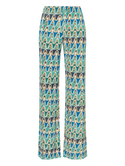 Maliparmi Graphic-print Trousers In Multi