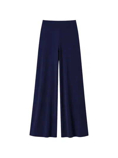 Maliparmi High-waisted Palazzo Pants In Blue