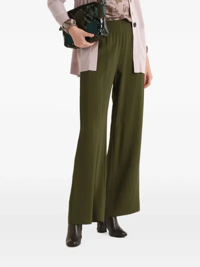 Maliparmi High-waist-hose Mit Geradem Bein In Green