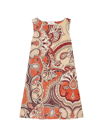 Maliparmi Hippie Lotus Paisley-print Dress In Multi