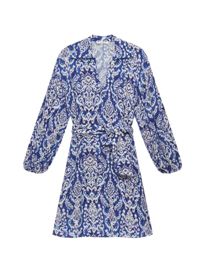 Maliparmi Ikat-print Belted Dress In Multi