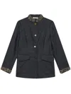 Maliparmi Long-sleeved Denim Coat In Blue