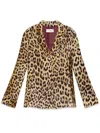 Maliparmi Leopard-print Button-front Jacket In Brown