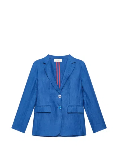 Maliparmi Jacquard Blazer In Blue