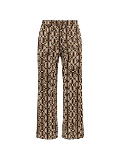 Maliparmi Jacquard-interlock Chain-motif Trousers In Multi