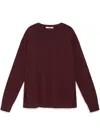 Maliparmi Round-neck Sweater In Burgundy