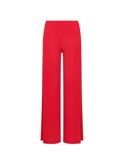 Maliparmi Jersey Straight-leg Trousers In Red