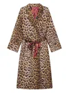 Maliparmi Leopard Print Belted Coat In Multi