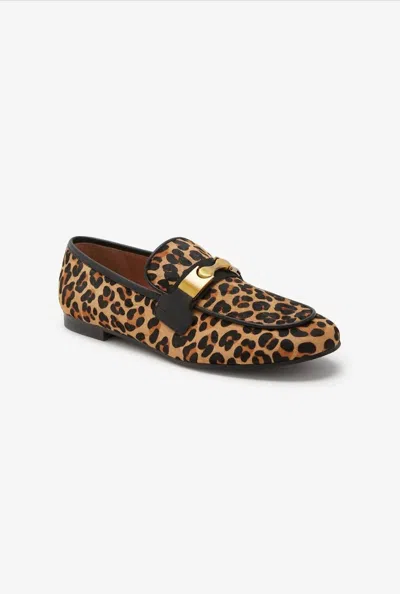 Maliparmi Leopard/leather Moccasin In Animal Print