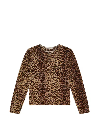 Maliparmi Leopard-print Wool Cardigan In Animal Print