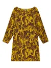 Maliparmi Lily's Ballet Floral Mini Dress In Yellow