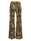 Maliparmi Lily's Ballet Printed Flared Trousers In Green
