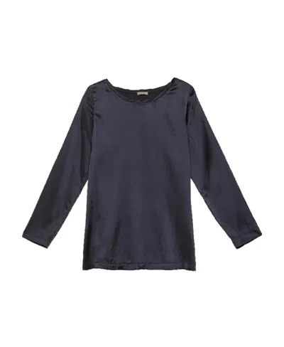 Maliparmi Logo Long-sleeved Blouse In Black