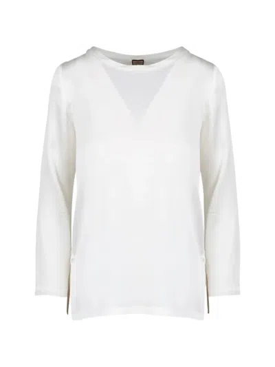 Maliparmi Long-sleeve Blouse In White