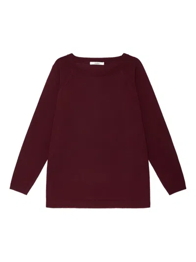 Maliparmi Long-sleeve Top In Burgundy