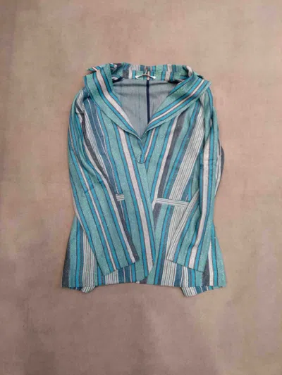 Maliparmi Long-sleeved Striped Blouse In Blue