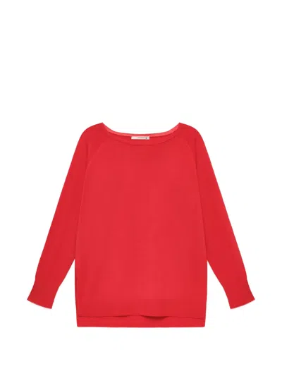 Maliparmi Long-sleeve Sweater In Red