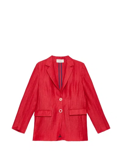 Maliparmi Long-sleeves Blazer In Red
