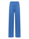 Maliparmi Lurex-effect Elastic-waist Trousers In Blue