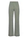 Maliparmi Mali Strones Geometric-pattern Palazzo Pants In Green