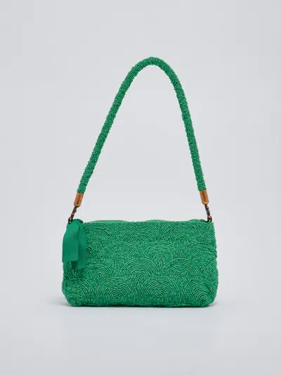 Maliparmi Media A Spalla Circle Shoulder Bag In Menta