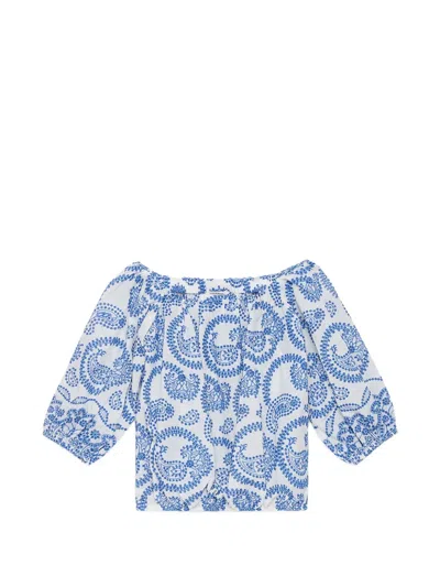 Maliparmi Off-shoulder Shirt In Blue