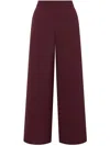 Maliparmi Wide-leg Trousers In Burgundy