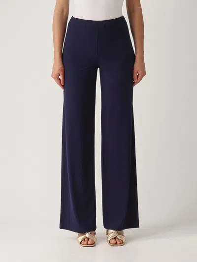 Maliparmi Pantalone Soft Jersey Trousers In Blue