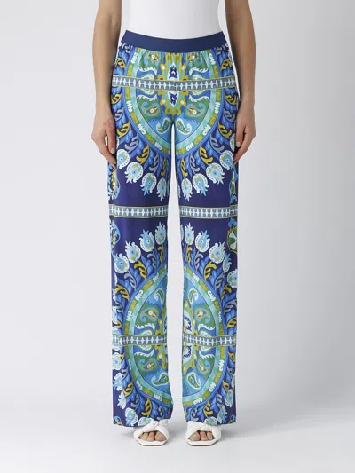 Maliparmi Pantaloni Suzani Trousers In Blu-azzurro