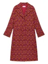 Maliparmi Patterned Pocket Coat In Red