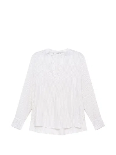 Maliparmi Pinstripe-effect Oversized Tunic In White