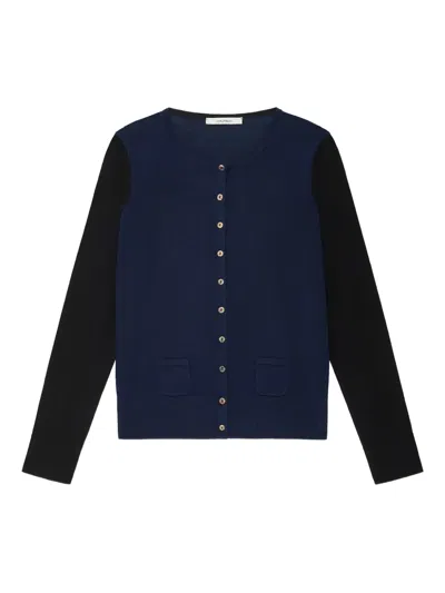 Maliparmi Pocket Button Cardigan In Blue