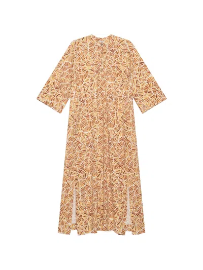 Maliparmi Polo Collar Print Dress In Multi