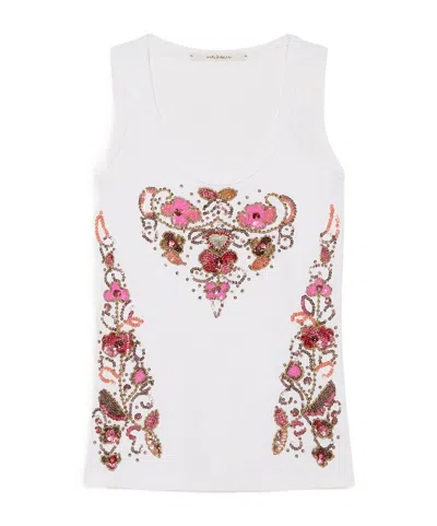 Maliparmi Precious Embroidery Tank Top