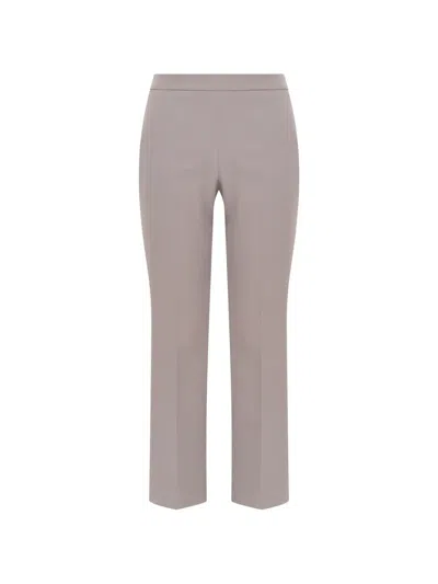 Maliparmi Pressed-crease Flared Trousers In Gray