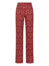 Maliparmi Printed Trousers In Red