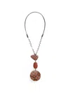 Maliparmi Prints Inside Patchwork Resin Necklace In Multi