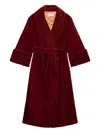 Maliparmi Quilted Velvet Robe In Animal Print