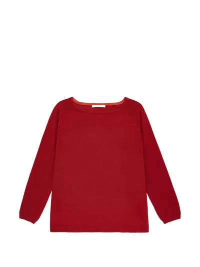 Maliparmi Raglan-sleeve Wool Sweater In Red
