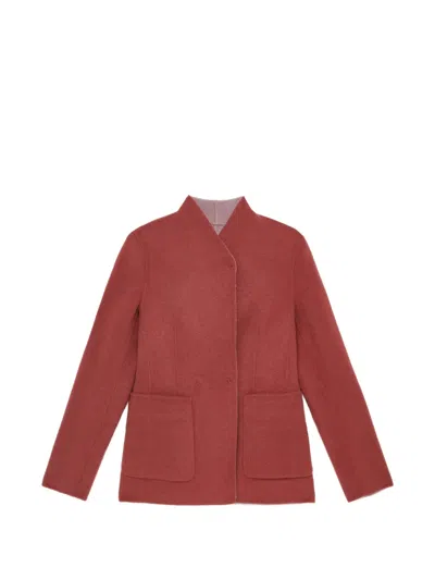 Maliparmi Reversible Double-breasted Jacket In Brown