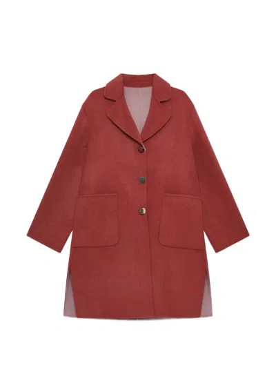 Maliparmi Reversible Double-face Coat In Red