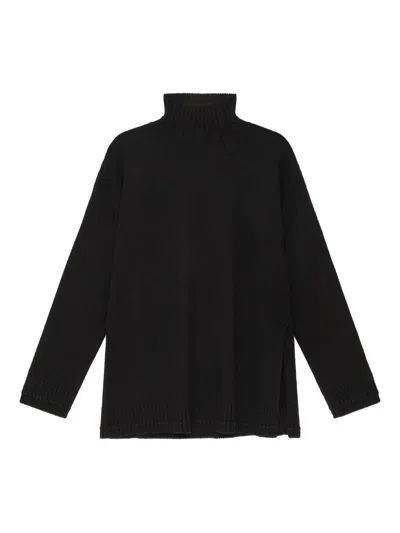 MALIPARMI ROLL-NECK SIDE-SLIT SWEATER