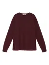 Maliparmi Round-neck Sweater In Brown
