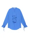 Maliparmi Ruffled-detail Blouse In Blue