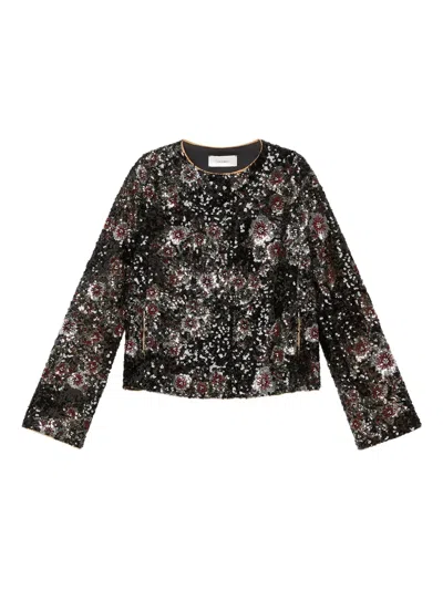 Maliparmi Sequin-embellished Jacket In Black