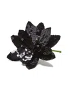 Maliparmi Sequin-flower Brooch In Black