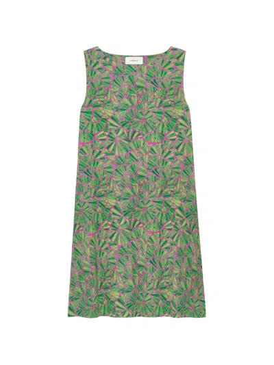 Maliparmi Shell-print Mini Dress In Green