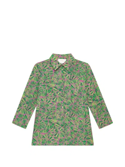 Maliparmi Shell-print Shirt In Green