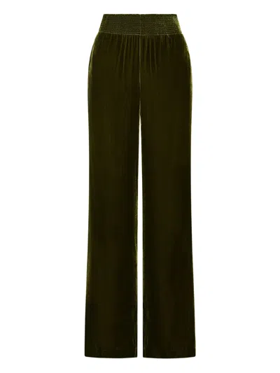 Maliparmi Shirred Trousers In Green