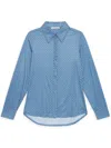 Maliparmi Geometric-print Collared Shirt In Blue